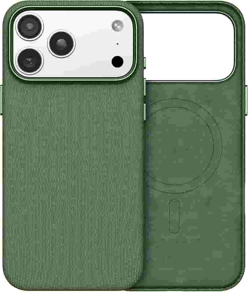 Capa para iPhone 17 Pro Max TechWoven 2025, capa para iPhone 17 Pro Max (compatível com MagSafe) à prova de choque antiderrapante TechWoven premium tecido tecido para 17 ProMax 6,9