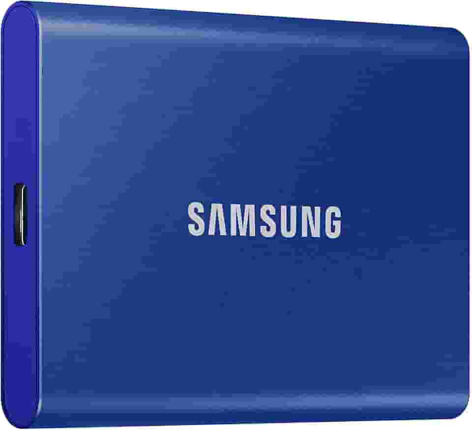 SSD SAMSUNG T7 MU-PC2T0H/AM, até 1.050MB/s, 2 TB, azul