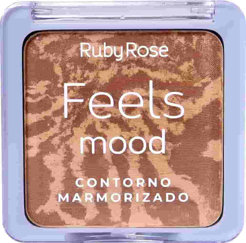 Paleta De Contorno Marmorizado Feels Mood Light HB7527L Ruby Rose