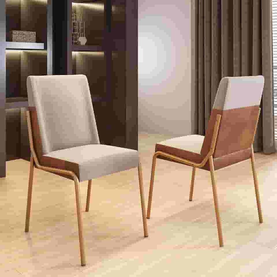 Conjunto 2 Cadeiras de Jantar Hug 1749 Carraro (Rose)