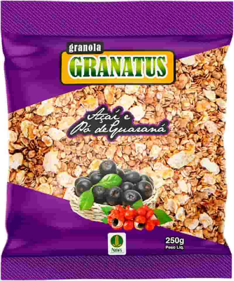 Natu's, Granola com Açaí & Pó de Guaraná, Power, Granatus, 250 Gramas