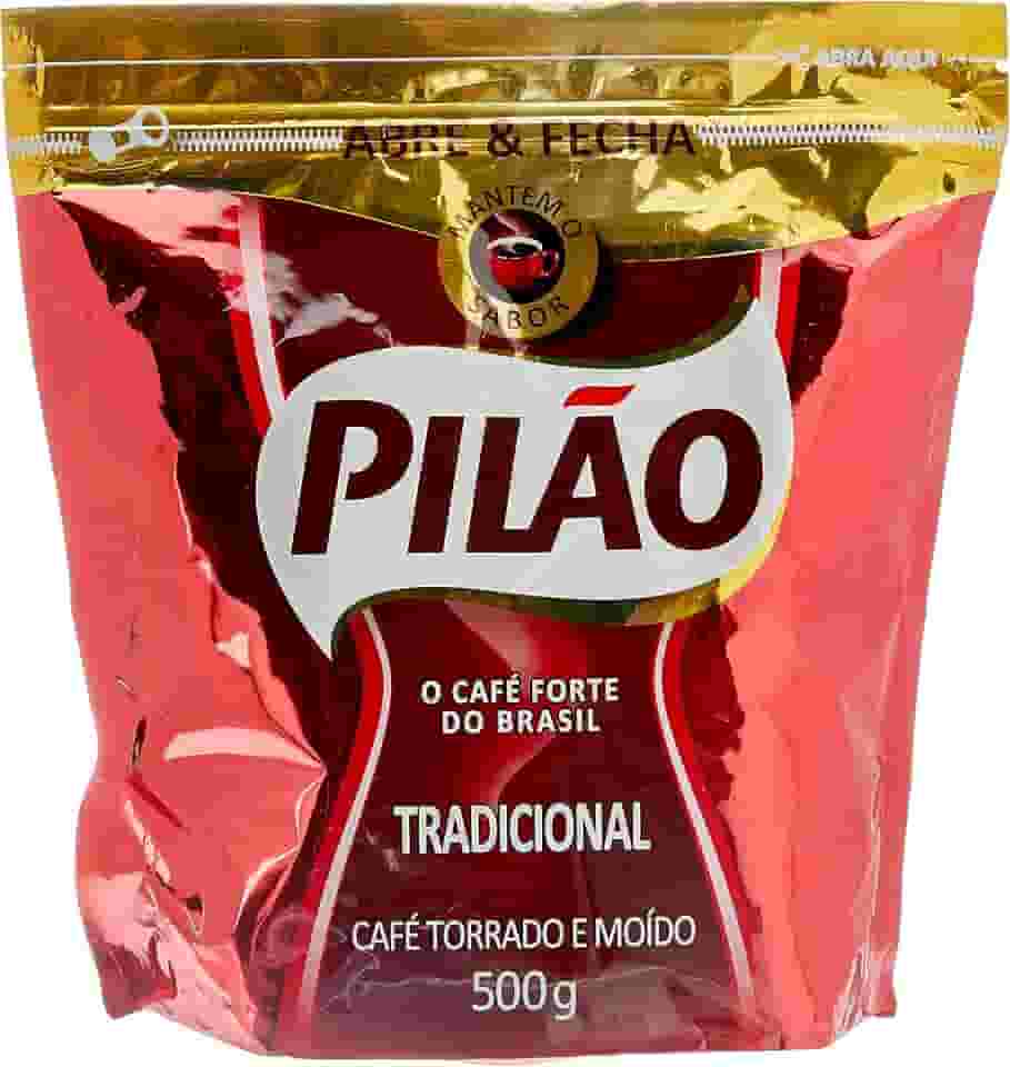 Café Pilão Torrado e Moído Tradicional Abre e Fecha 500g