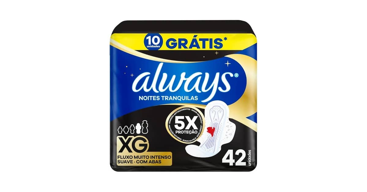 Melhor Absorvente Noturno Fluxo Intenso: Proteção Máxima Garantida!