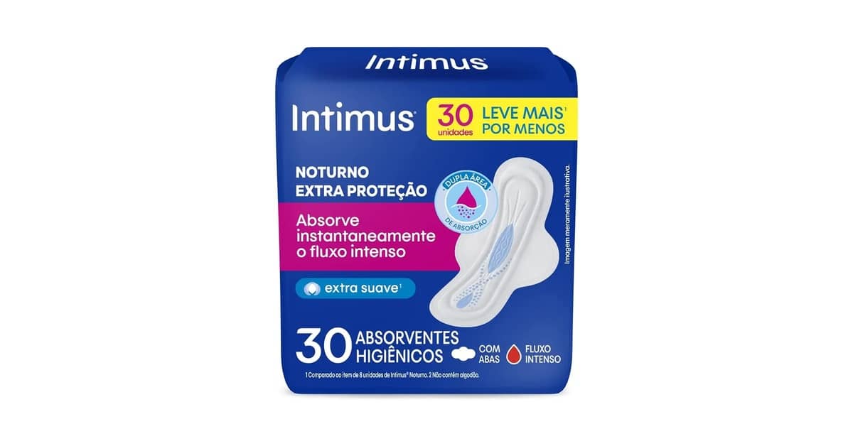 Melhor Absorvente Noturno Para Fluxo Intenso