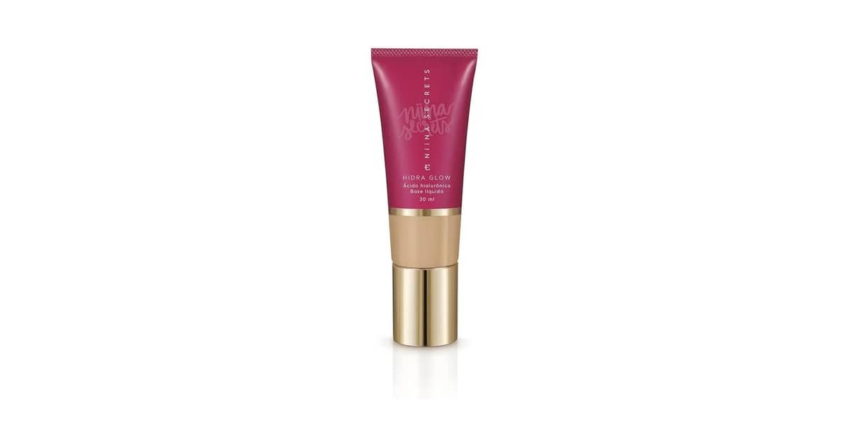 Melhor Base Líquida Eudora Niina Secrets Hidra Glow: Acabamento Radiante