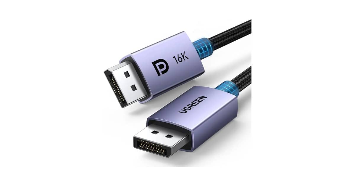 Melhor Cabo Displayport 2.1: 80Gbps e 16K