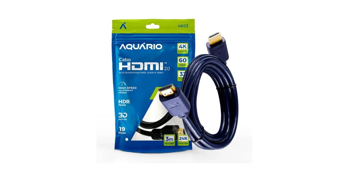 Melhor Cabo HDMI 3 Metros Para PS5, Xbox e TVs 8K