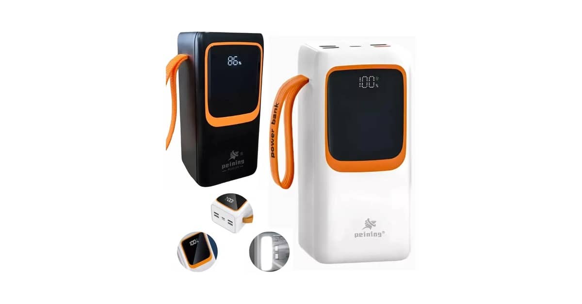 Melhor carregador portátil 50000mah: Solar ou 65W?