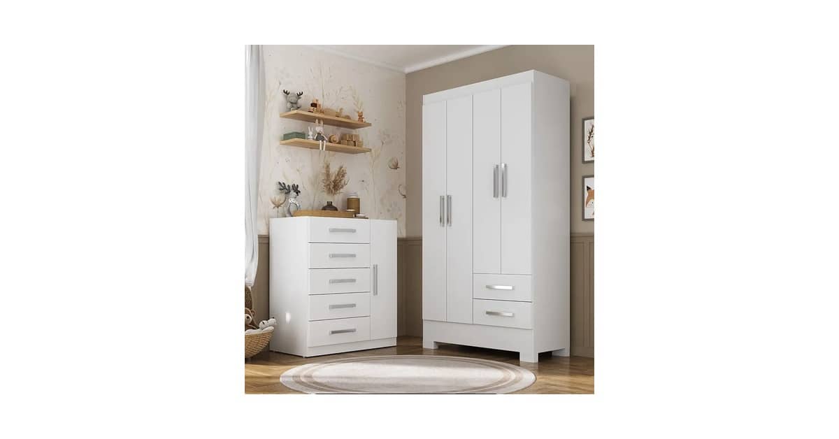 Melhor Cômoda e Guarda Roupa para Bebê: Guia Essencial