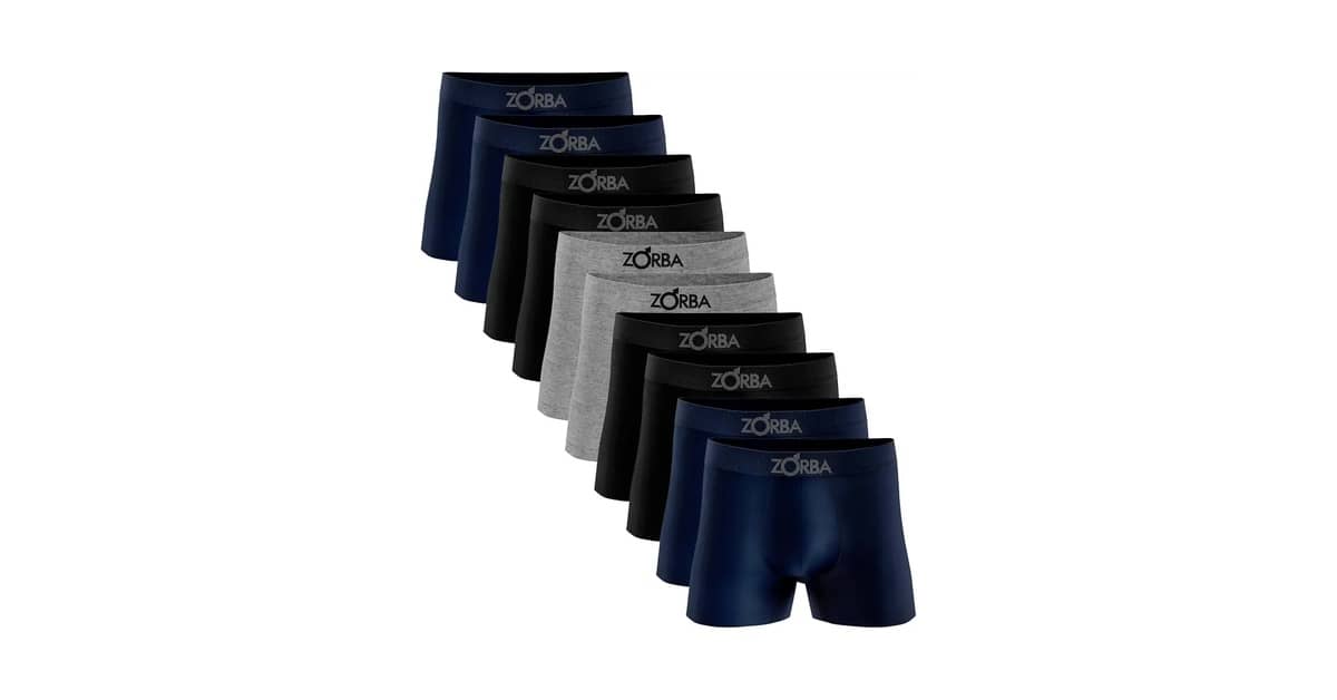 Melhor Cueca Boxer Algodão: 10 Kits de Bom Preço