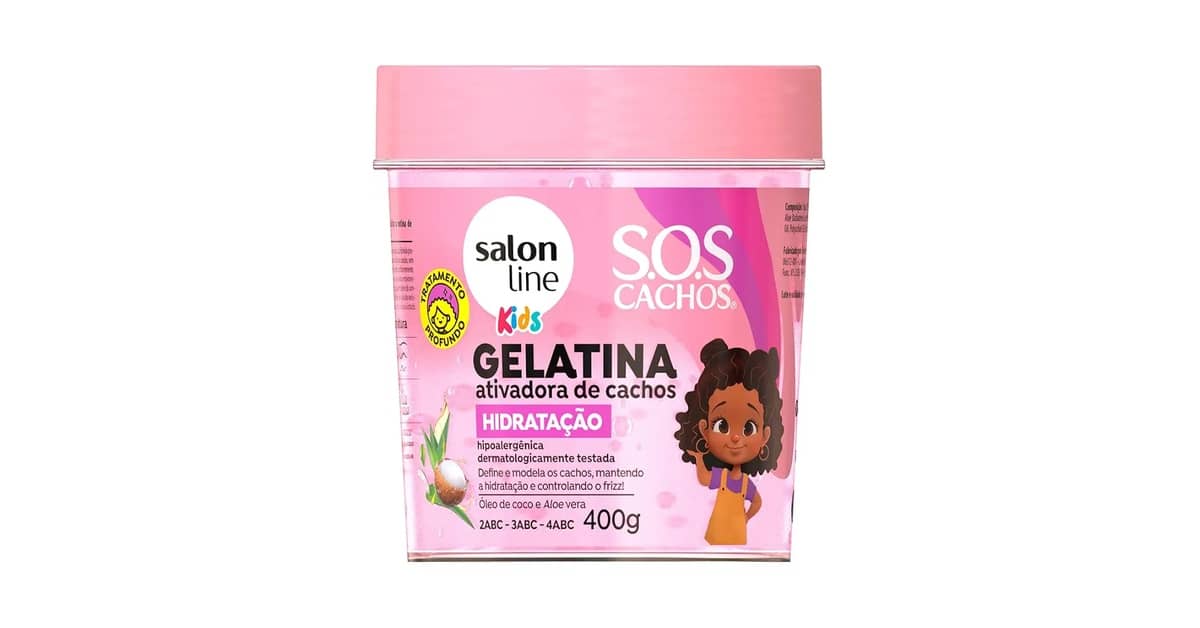 Melhor Gelatina para Cabelo Cacheado Infantil: Cachos Definidos e Saudáveis!