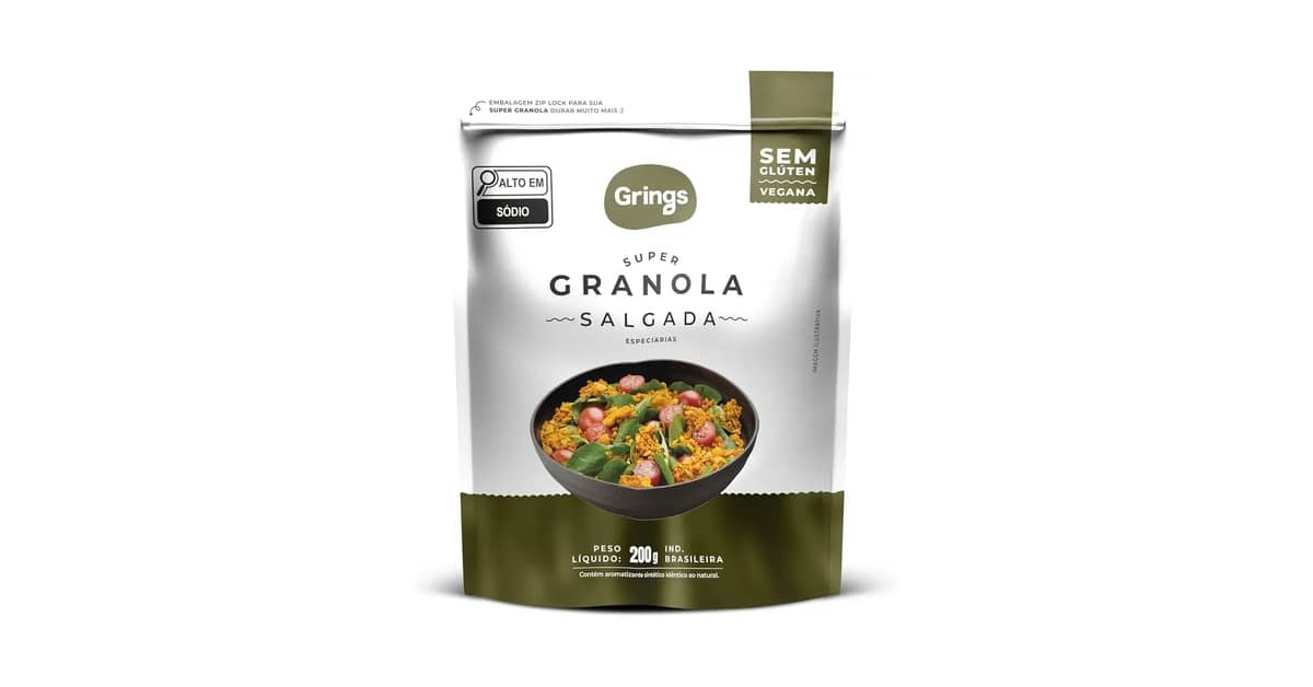 Melhor Granola Salgada Para Dietas Low Carb e Keto