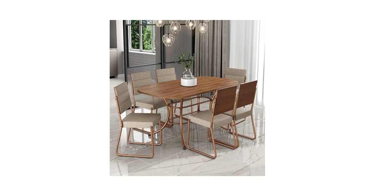 Melhor Mesa de 6 Cadeiras: Vidro ou Madeira?