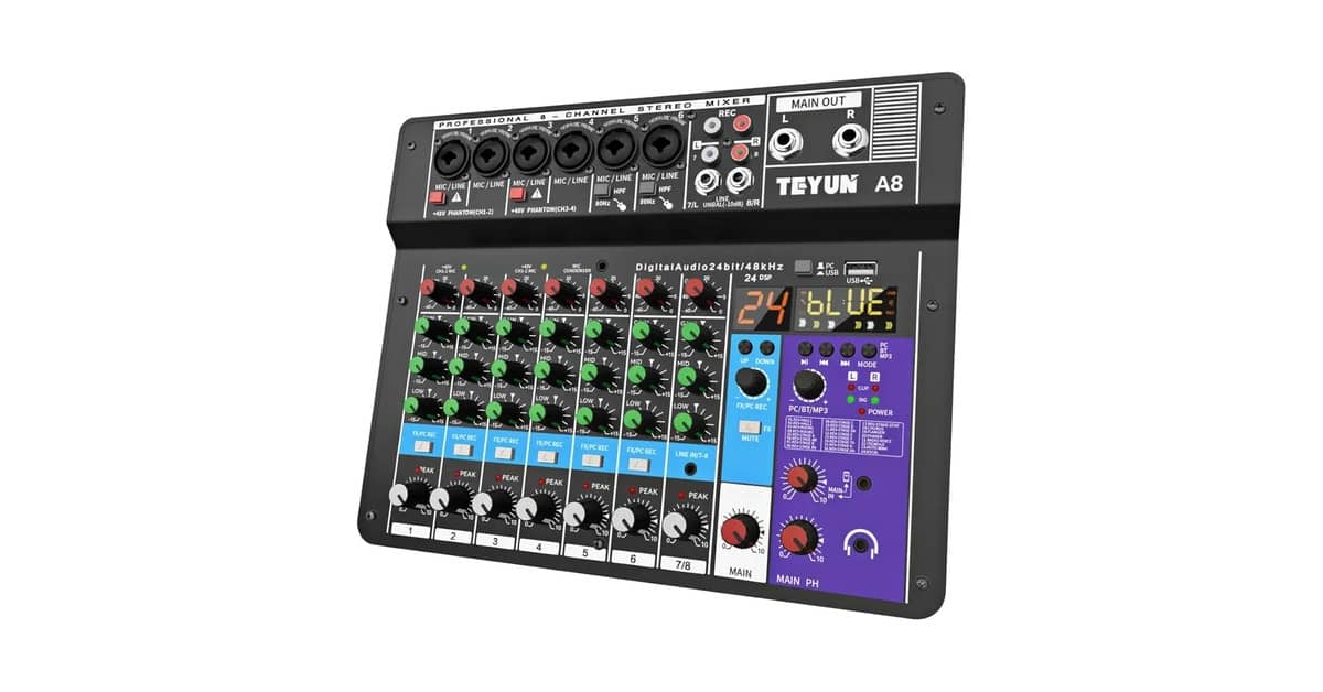 Melhor Mesa de Som 8 Canais: Para Gravação ou Shows?