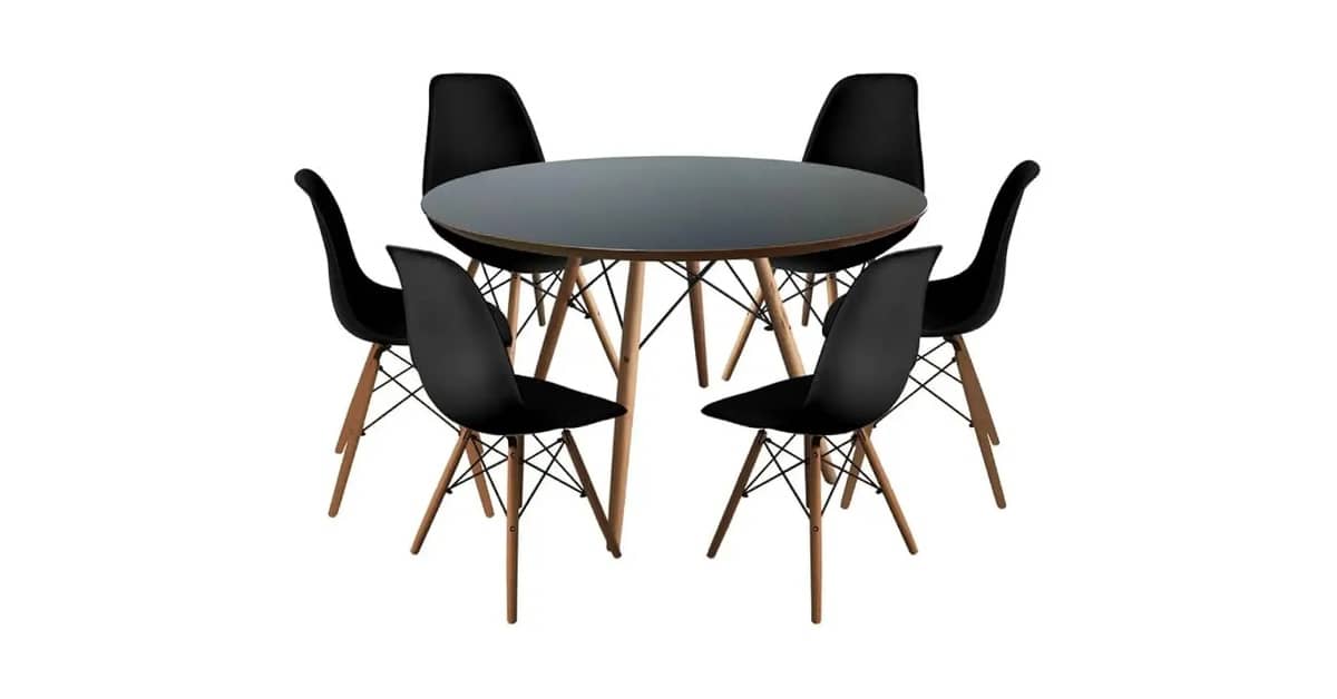 Melhor Mesa Redonda de 6 Cadeiras: Vidro vs Madeira