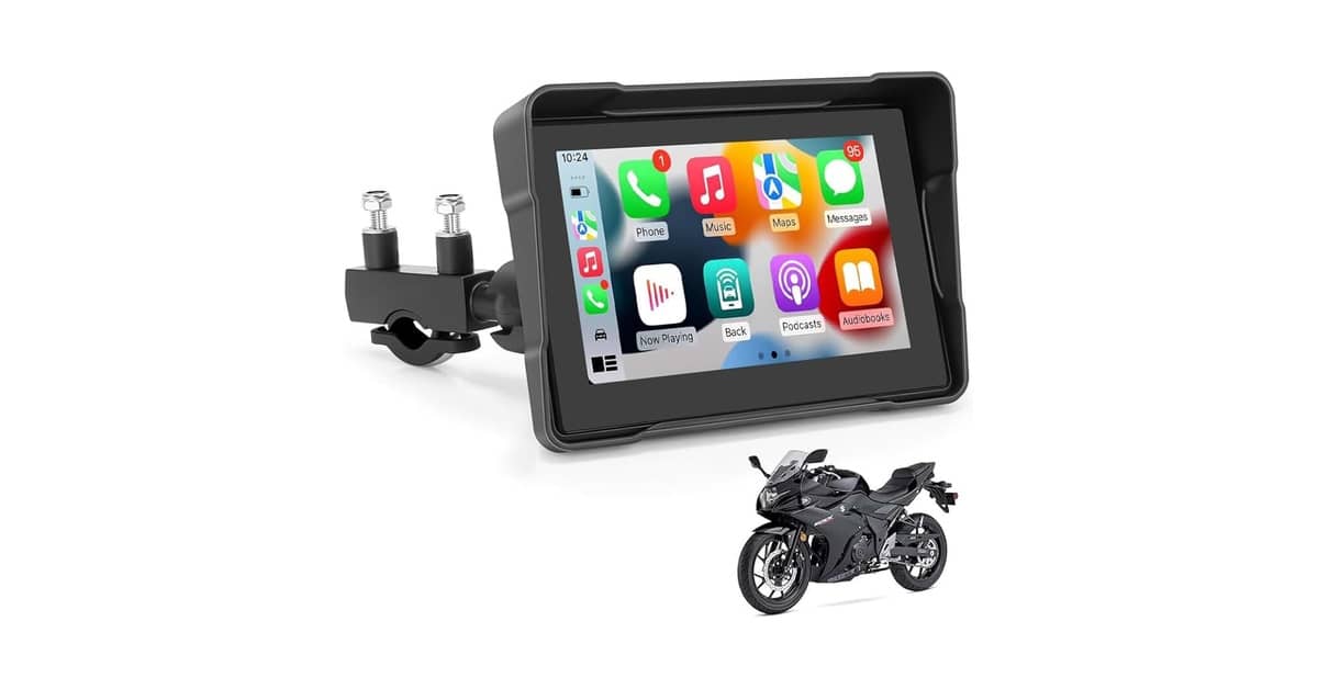 Melhor Multimídia para Moto: 7 Telas GPS com CarPlay e Android Auto