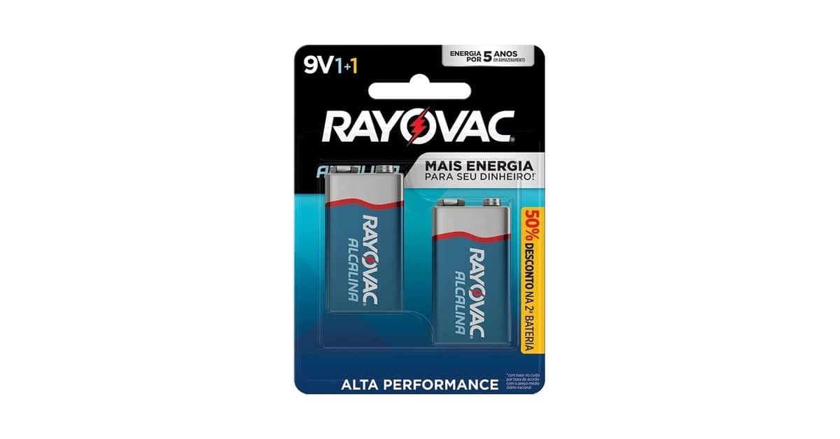 Melhor Pilha 9V: Alcalina vs. Recarregável, Qual Escolher?