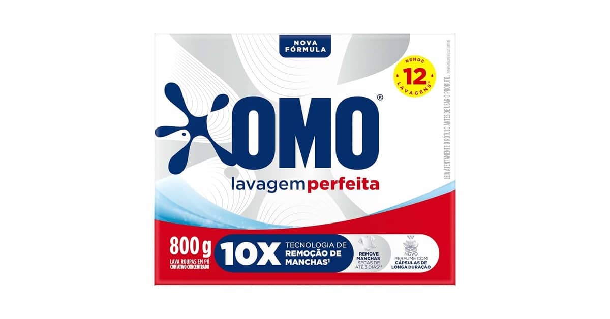 Melhor Sabão em Pó para Tirar Cheiro de Suor: OMO Lavagem Perfeita