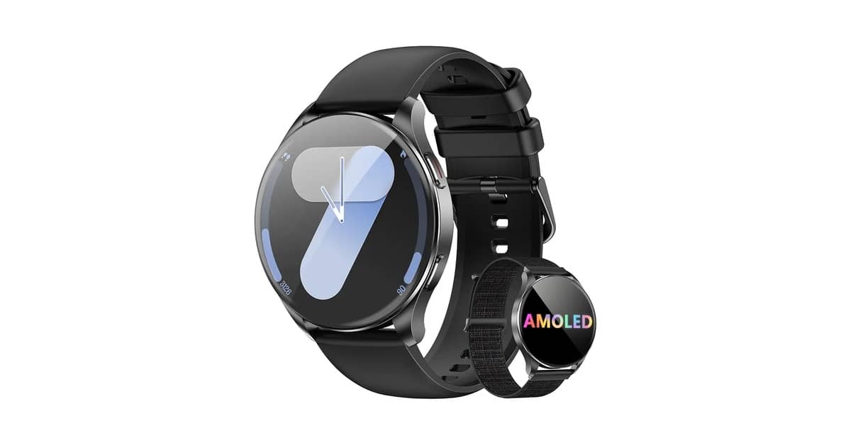 Melhor Smartwatch Redondo Masculino Com GPS e AMOLED