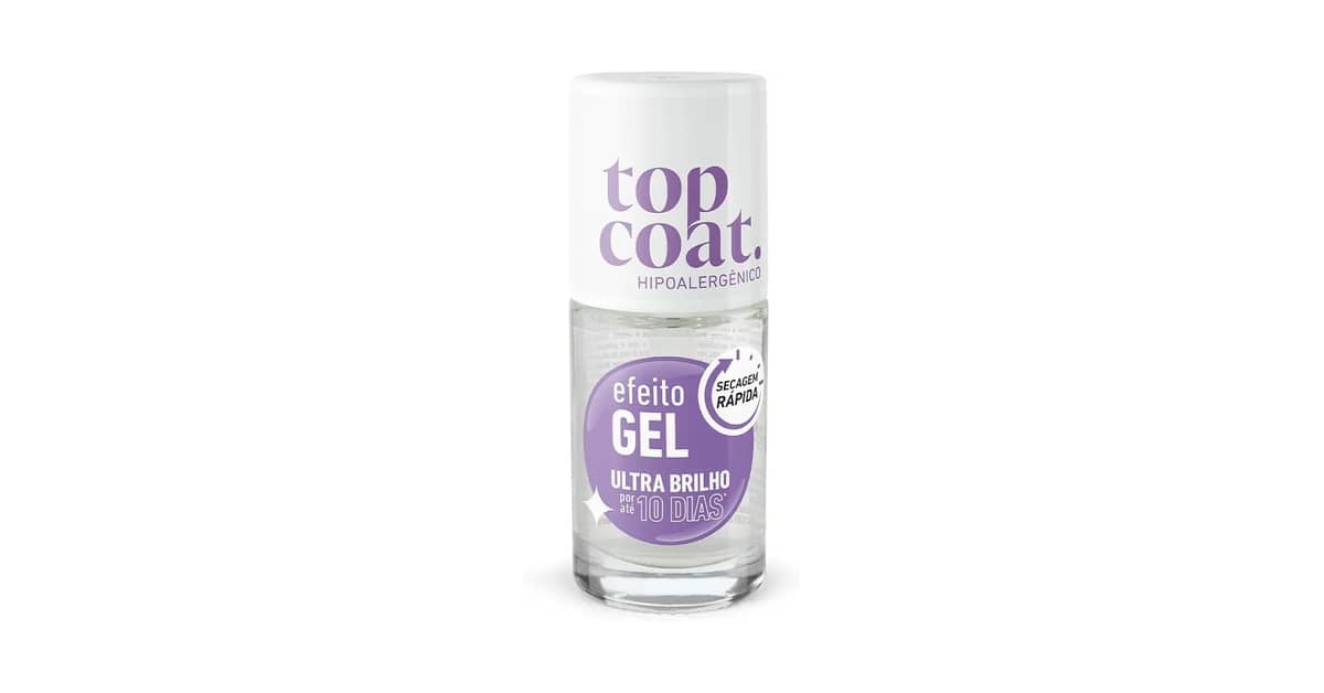 Melhor Top Coat efeito Gel: Brilho e Durabilidade Essenciais