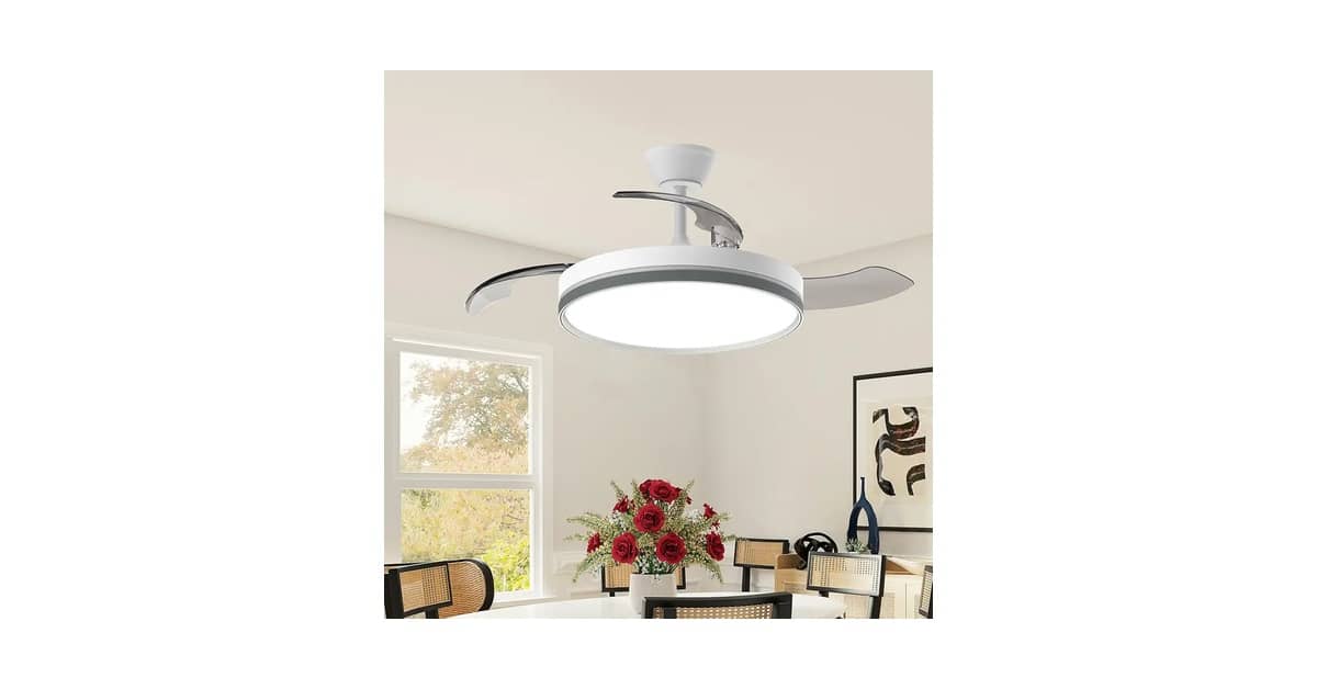 Melhor Ventilador de Teto Retratil: Silencioso e com LED
