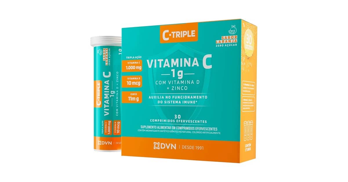 Melhor Vitamina C com Zinco Efervescente: Imunidade Tripla Ação