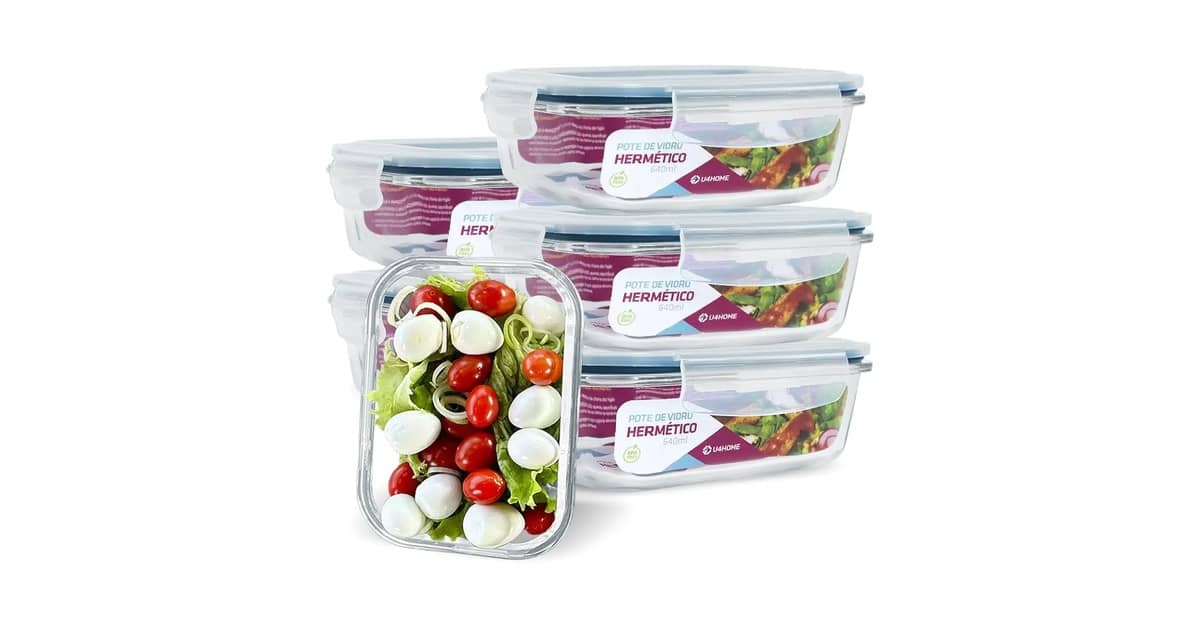 Melhores potes herméticos vidro: Alimentos Frescos