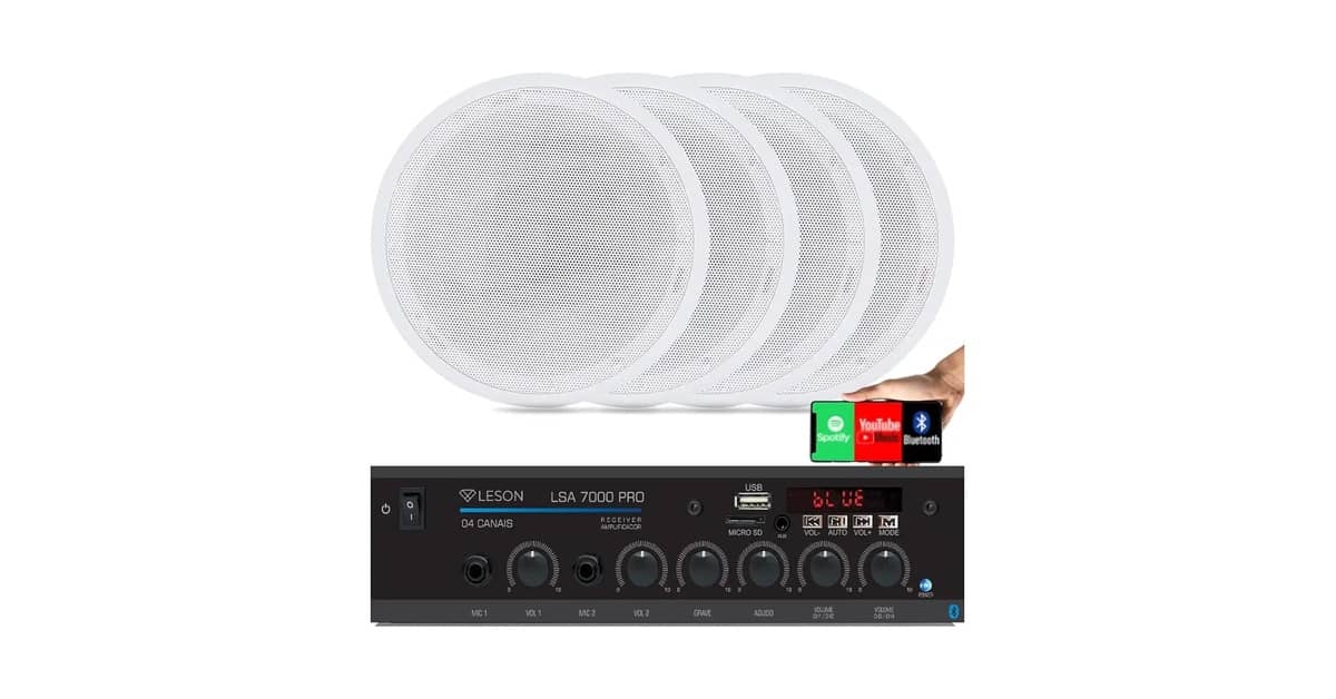 Qual a Melhor Caixa de Som para Embutir no Gesso? 10 Modelos