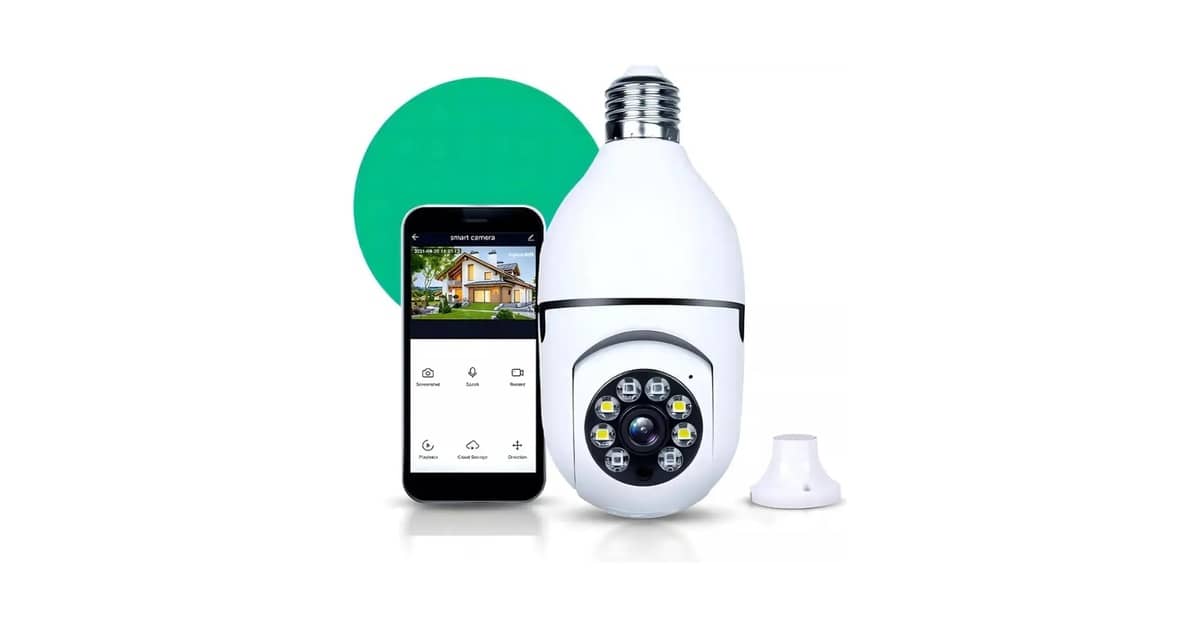 Qual a Melhor Câmera Lâmpada Wifi Com Áudio e 360°?