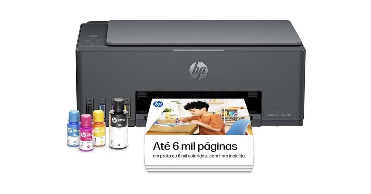 Qual impressora tanque de tinta gasta menos por página impressa? 5 Modelos