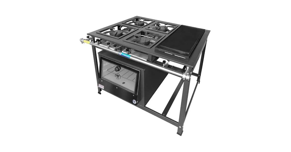 Qual o Melhor Fogão Industrial 4 Bocas com Forno e Chapa? Guia Completo