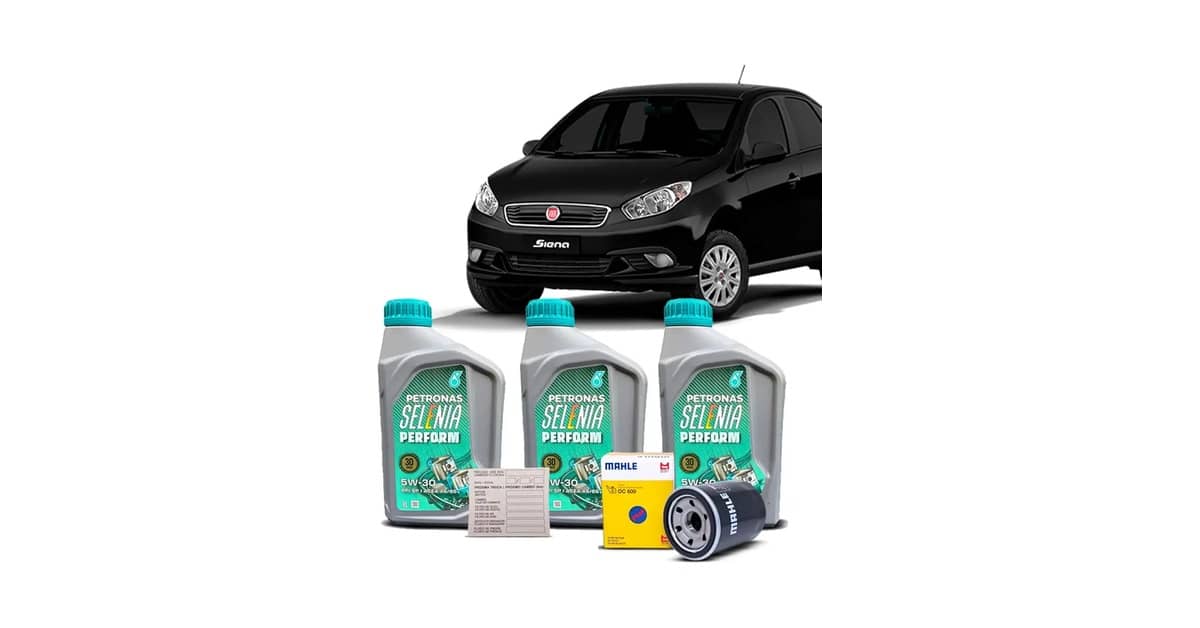 Qual Óleo Usar no Fiat Siena EL 1.0: Melhores Kits