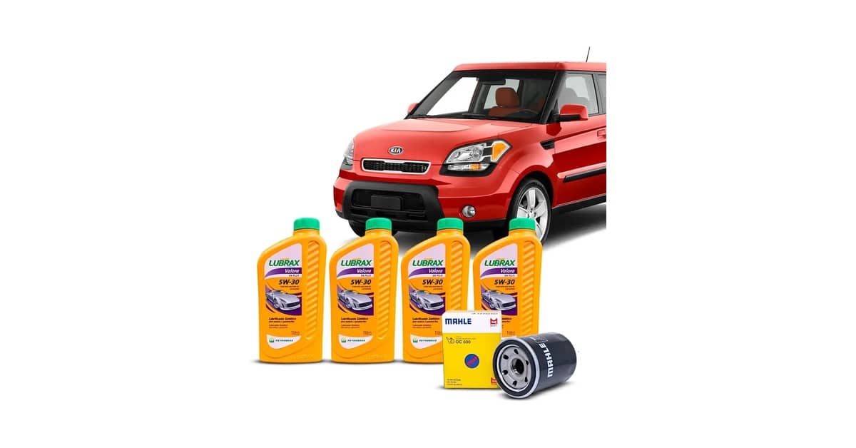 Qual óleo usar no Kia Soul: Melhor Kit 5W30