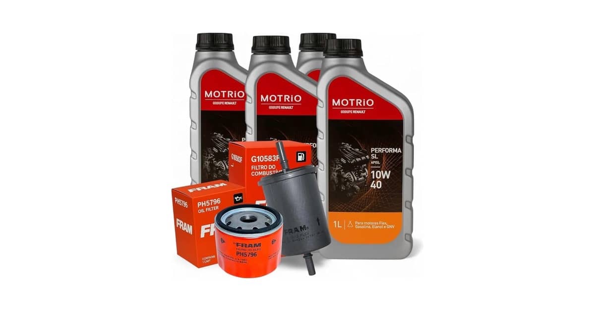 Qual Óleo Usar No Renault Logan 1.6: Kit 10W40