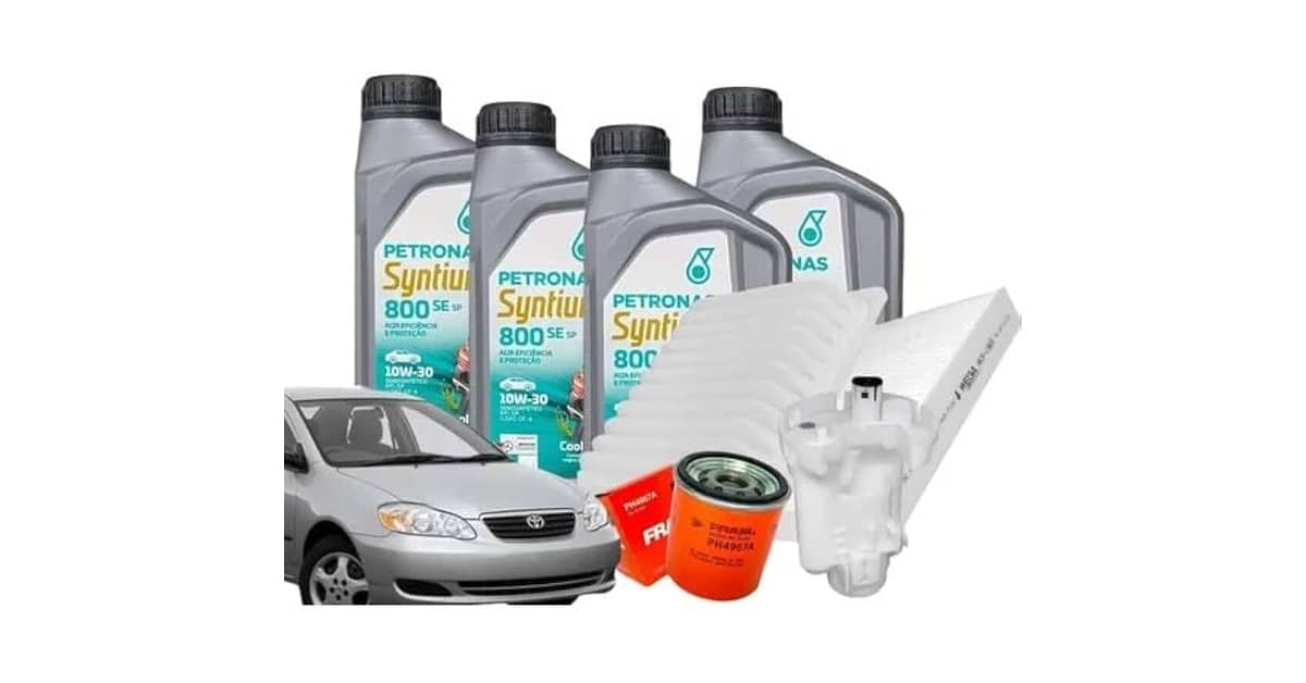 Qual Óleo Usar no Toyota Corolla Fielder: 10W30