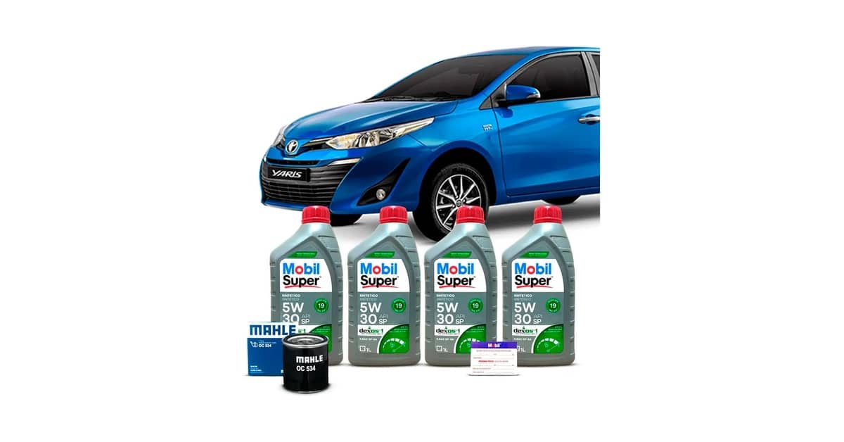 Qual Óleo Usar no Toyota Yaris 1.5: Kit 5W30 Ideal