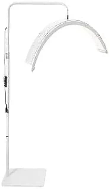 Luminaria Meia Lua Estetica Mesa Spa Arco 3 Tons Ajustavel Salao Beleza Limpeza De Pele Luminária Led Ring Light Extensã(Branco com diamantes)