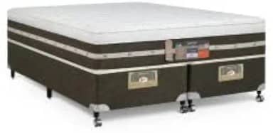 Cama Box + Colchão Castor King Silver Star Air One Face Tecnopedic 193x203x59cm