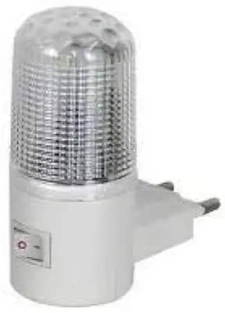 Mini Abajur De Tomada Luz Noturna 4 Leds Bivolt Quarto Bebê