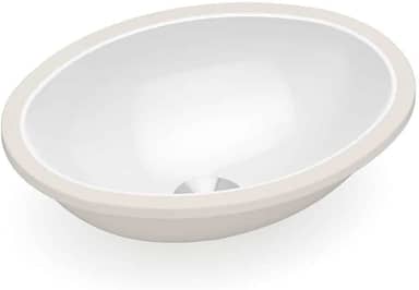 Cuba de Embutir para Banheiro Oval 39x30cm Branco - Celite