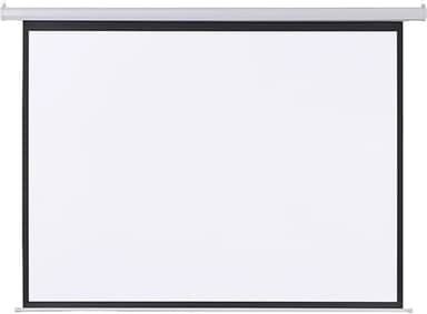 Tela de Projeção Retrátil Premium, 100 Polegadas, Blackout, 2,23x1,62m, para Cinema e Escola, Montagem na Parede