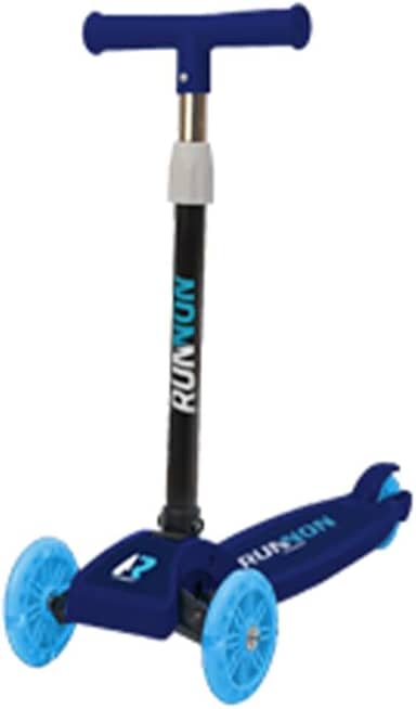 Patinete Infantil Ajustável Runnon Street Azul com Rodas Resistentes e Guidão Regulável