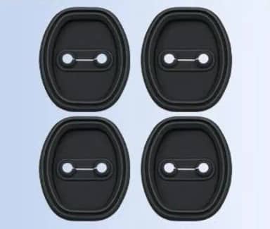 Kit 4 Peças Protetor Anti Impacto para Porta de Carro – Amortecedor Borracha Universal Anti Colisão e Redutor de Ruídos (Preto)