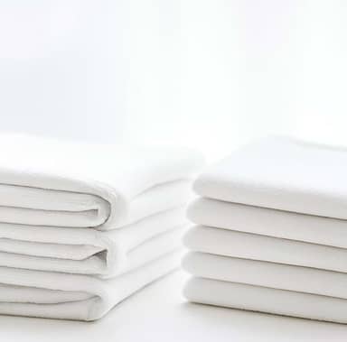 Kit 5 Unidades Pano de Prato Branco Liso 100% Algodão com Bainha 42x68cm