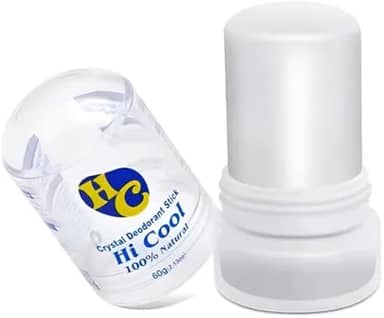 Desodorante natural Cristal/Pedra Pode ser usado em todo o corpo para melhorar o odor corporal Antitranspirante De Corpo Inteiro Em Bastão 60g (1)