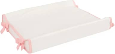 Trocador Americano Bebe Comoda Fralda Com Abas Impermeavel Anatomico Com Capa Plástica Algodão Macio Palha com Rose (65cm x 40cm)