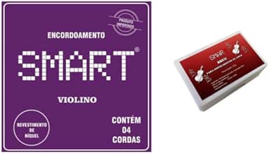 Encordoamento De Violino 4 cordas Smart e Breu Kit
