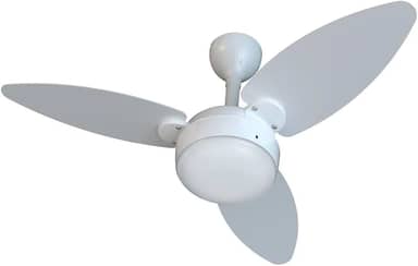 Ventilador de Teto Inverter Ventisol Elluz Branco/Cinza C/2 Lâmpadas Inclusas - Bivolt