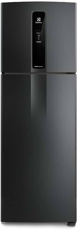 Geladeira Electrolux Frost Free Inverter 390L Efficient AutoSense Duplex Black Inox Look (IF43B) - 220V