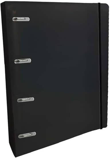 Fichario De Pvc All Black Completo C/Elastico - 96497